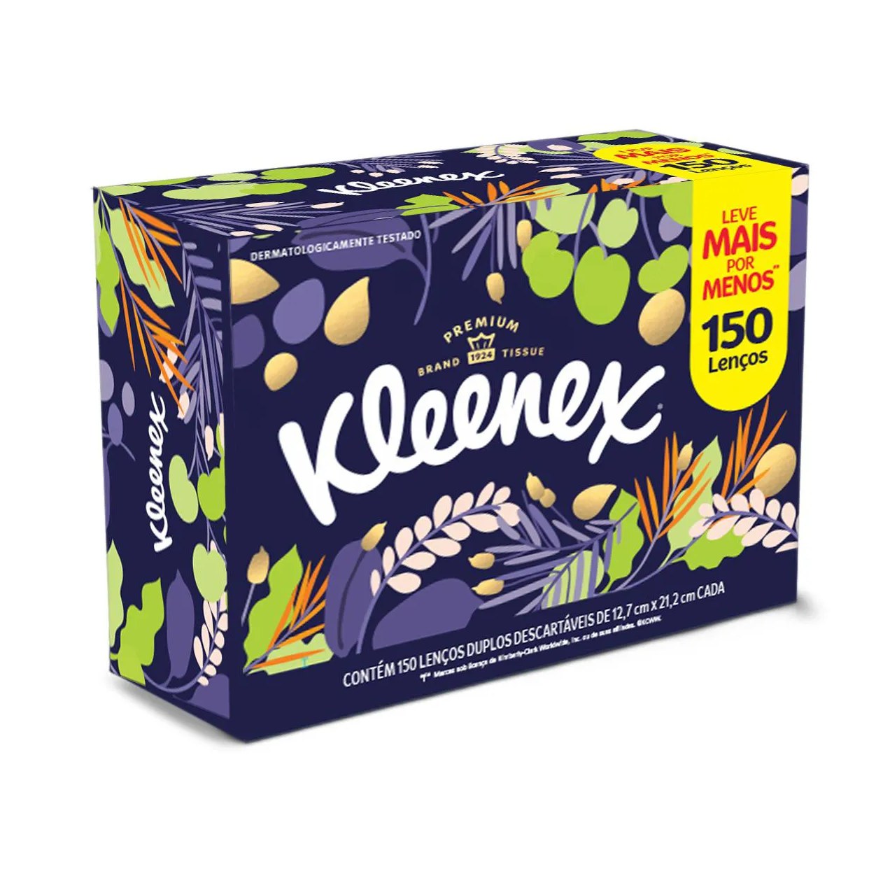 Lenço de Papel Kleenex Dia a Dia Leve Mais Pague Menos 150 unidades