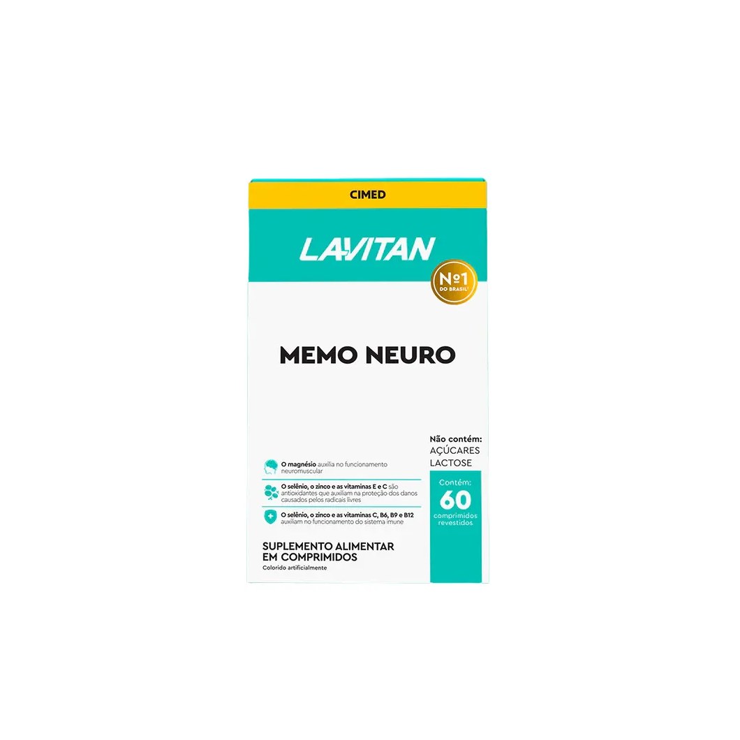 Lavitan Memoria Suplemento Alimentar 60 Cápsulas – Cimed