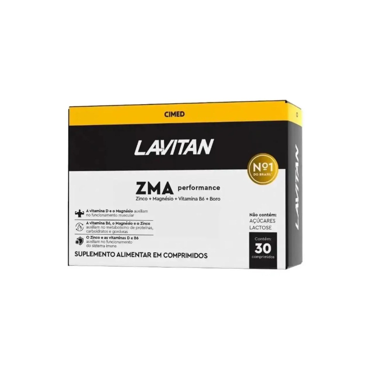 Suplemento Lavitan ZMA Perfomance 30 Comprimidos Cimed