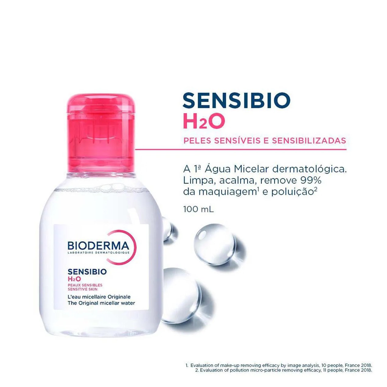 Água Micelar Demaquilante Bioderma Sensibio H2O 100ml