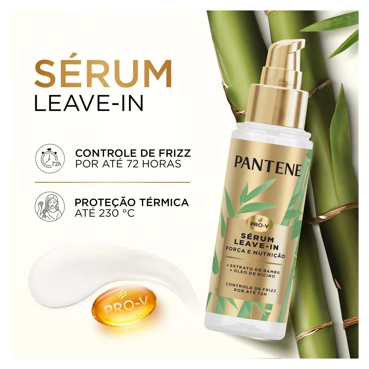 Sérum Capilar Leave-In Pantene Bambu Força e Nutrição 95ml