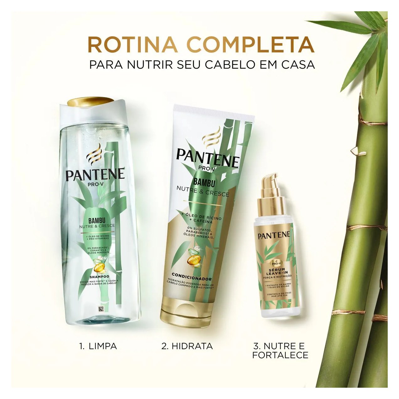 Sérum Capilar Leave-In Pantene Bambu Força e Nutrição 95ml