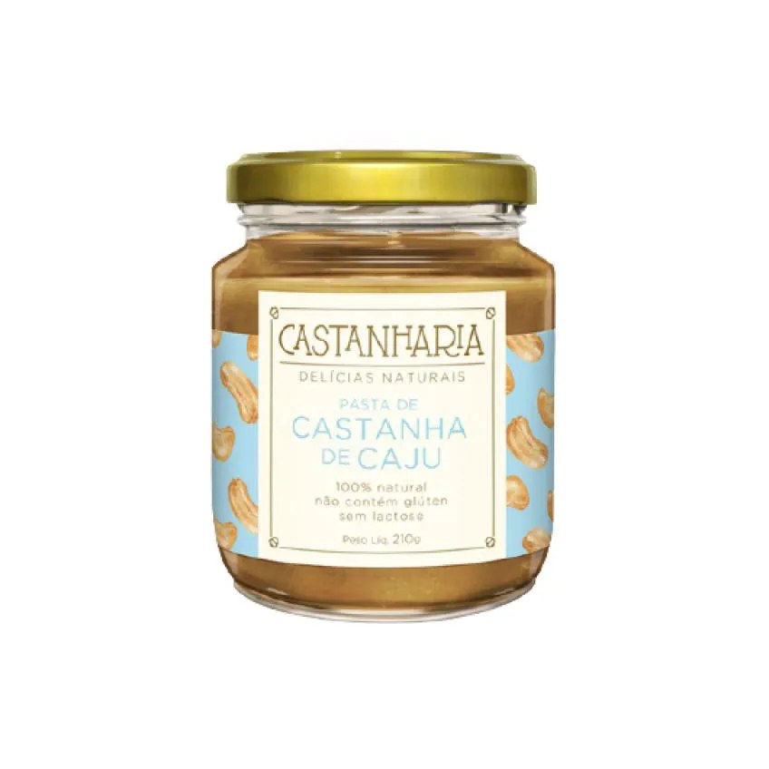 KIT 2X: PASTA DE CASTANHA DE CAJU VEGANA CASTANHARIA 210G