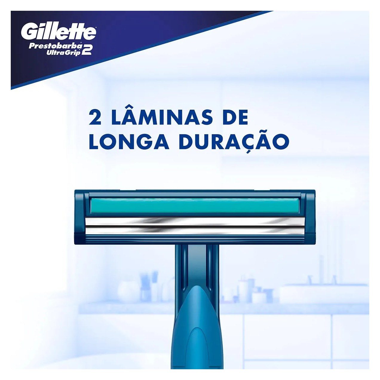 Aparelho para Barbear Masculino Gillette Prestobarba Ultragrip com 2 unidades