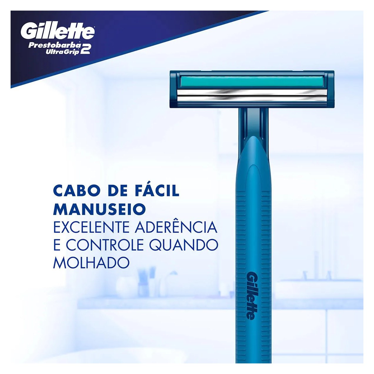 Aparelho para Barbear Masculino Gillette Prestobarba Ultragrip com 2 unidades