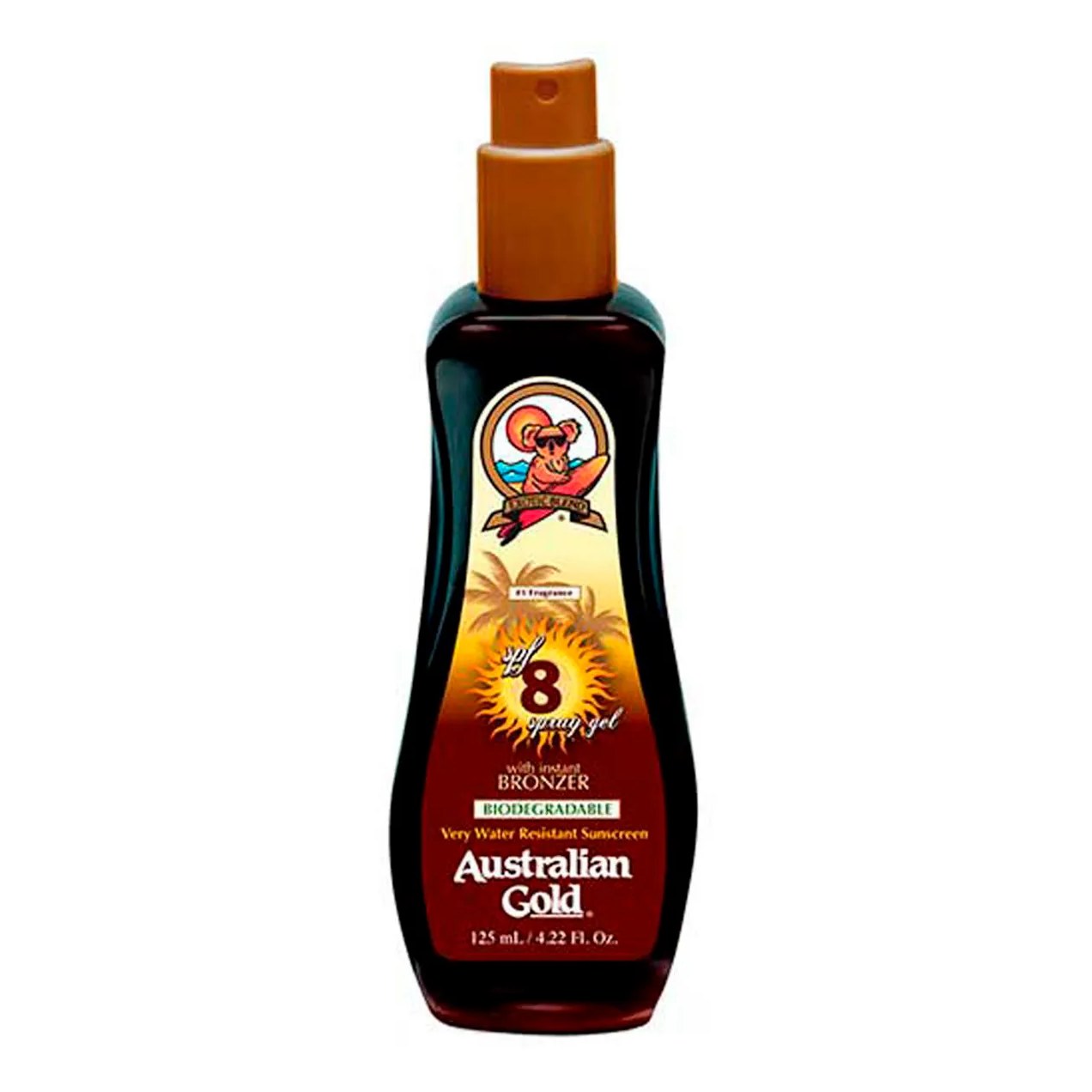 Bronzeador Australian Gold Gel Spray FPS 8 125ml