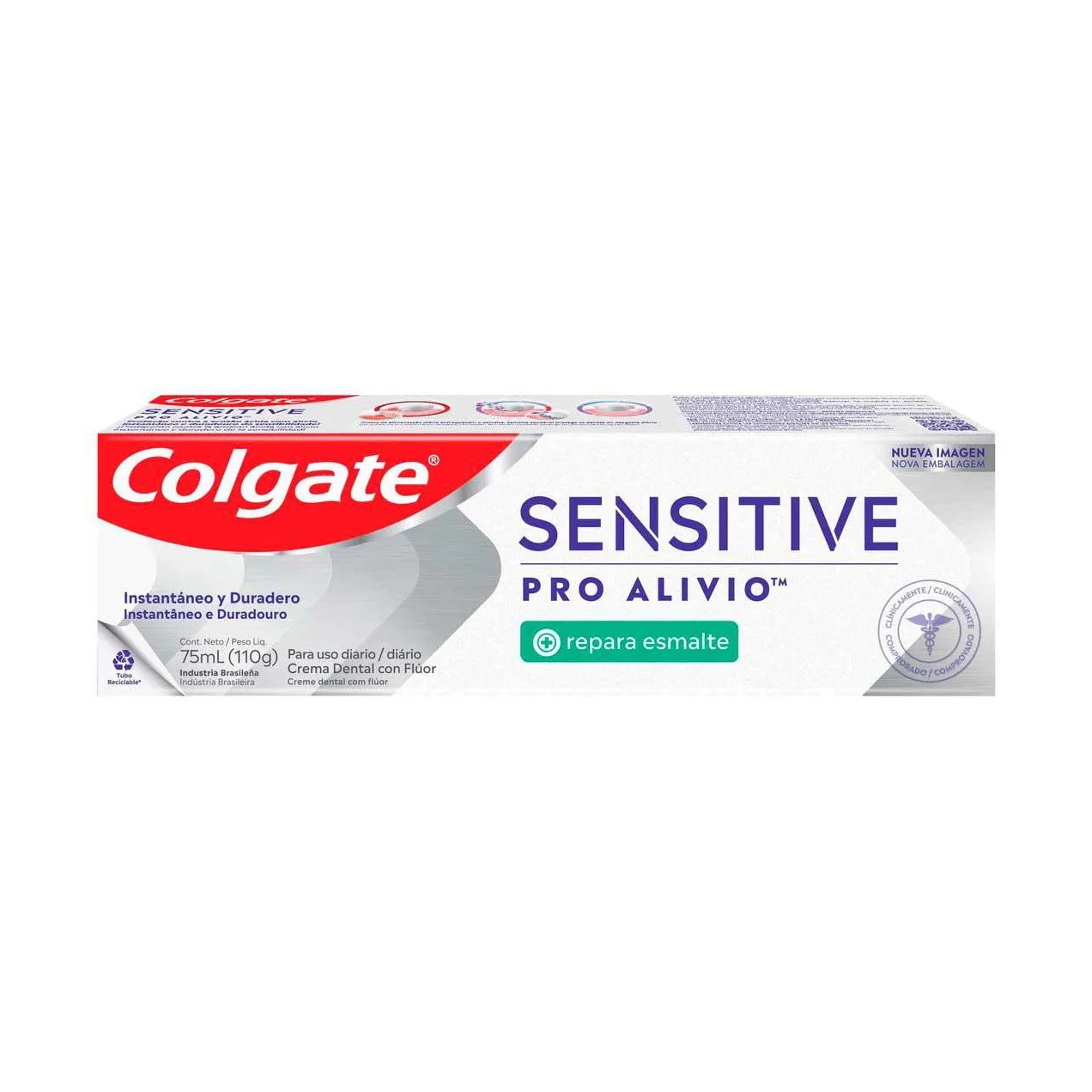 Pasta de Dente Colgate Sensitive Pro-Alívio Repara Esmalte com 110g