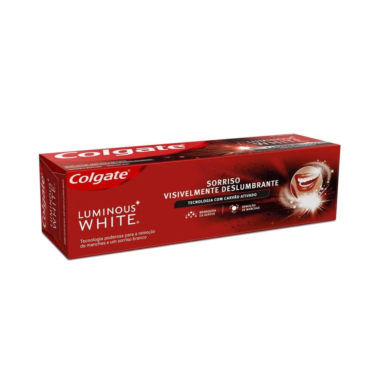Creme Dental Colgate Luminous White Carvão Ativado 70g
