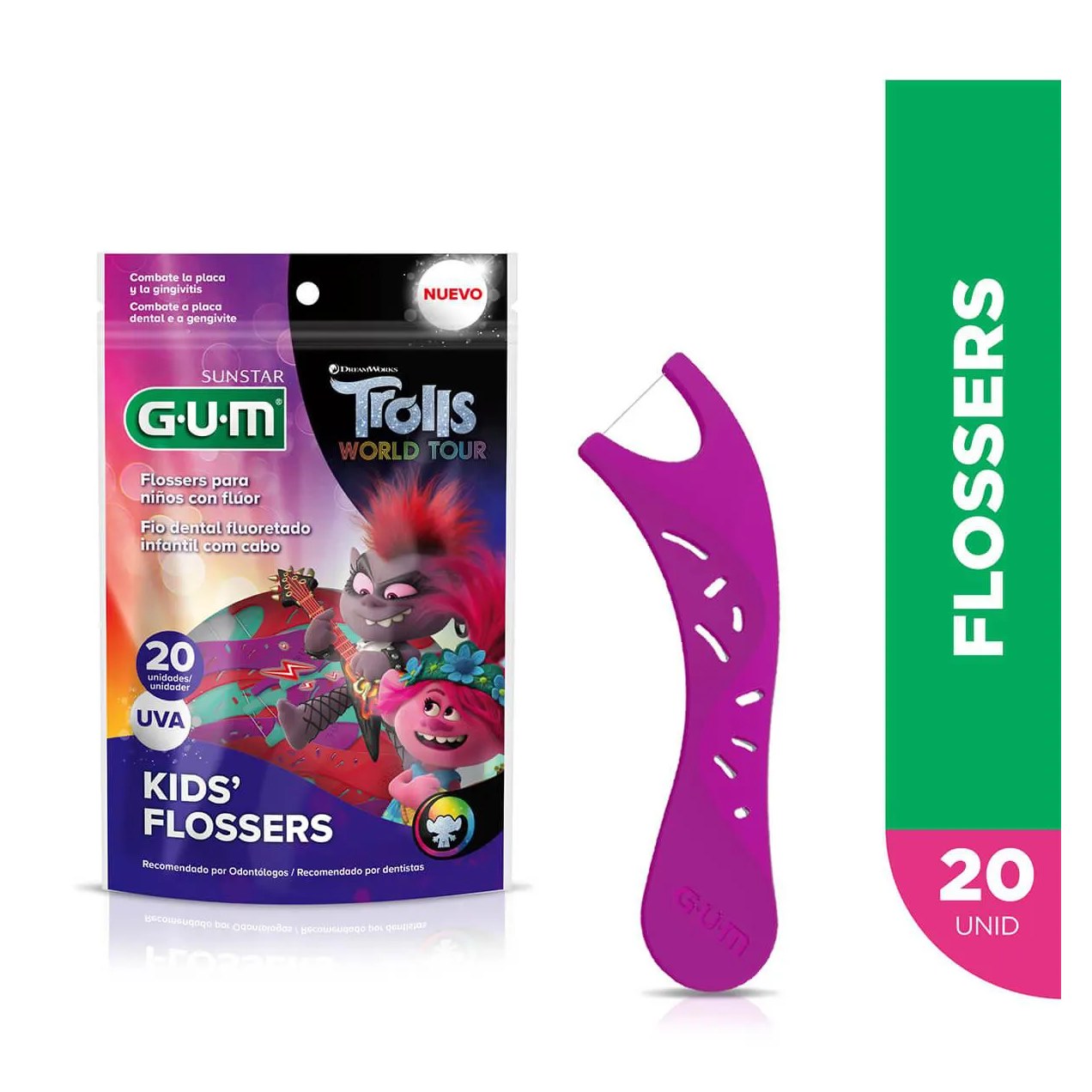 Fio Dental Infantil G.U.M Avengers 40 unidades