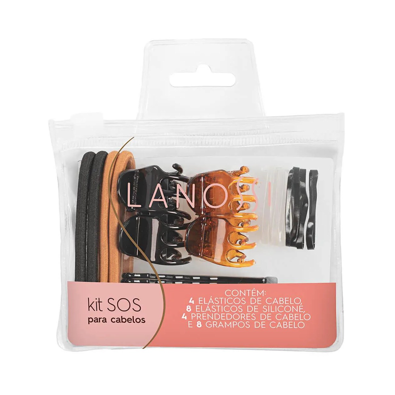 Elástico de Cabelo Marco Boni Soft Preto 100 unidades