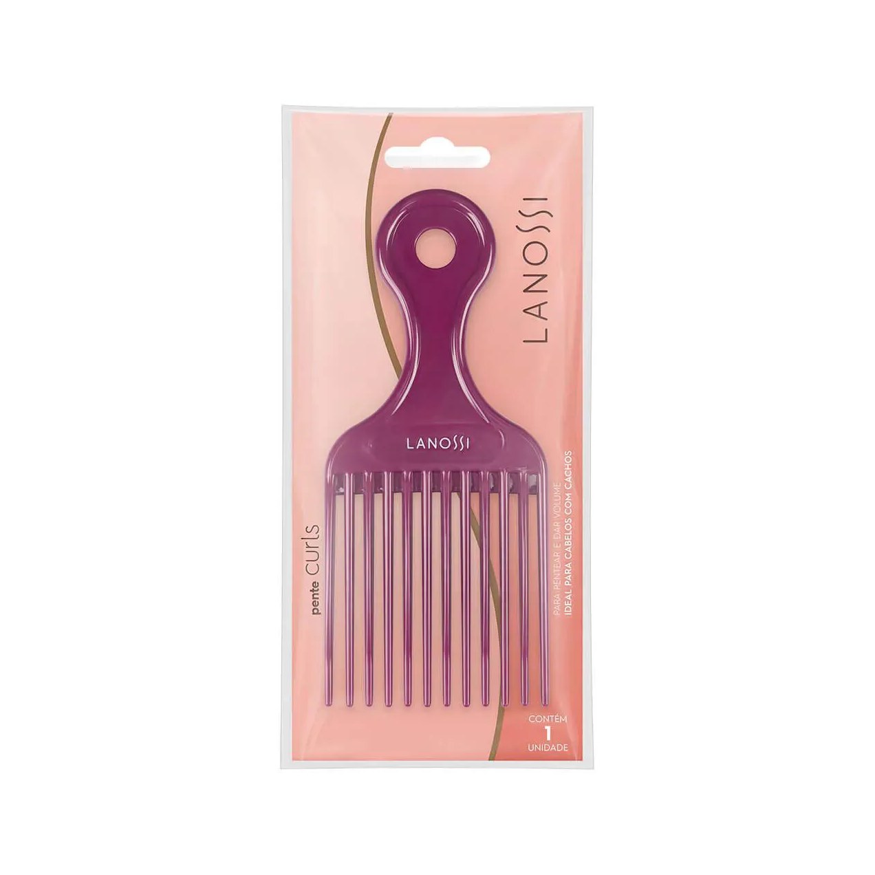 Pente de Cabelo Lanossi Garfo - 1 unidade