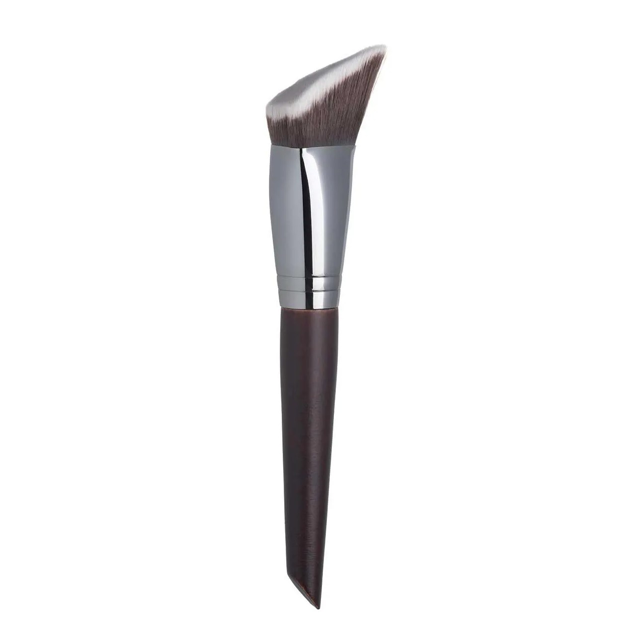 Pincel de Maquiagem Belliz Wood 3D Triangle Kabuki com 1 unidade