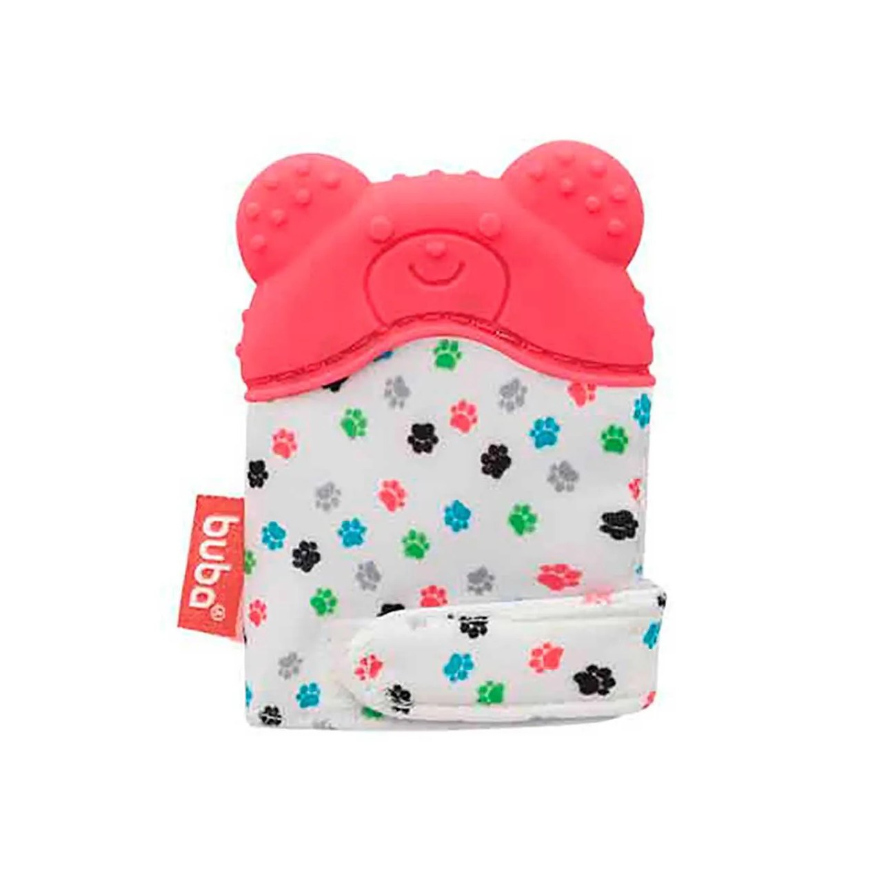 Luvinha Mordedor Buba Baby de Silicone Urso Rosa 1 unidade