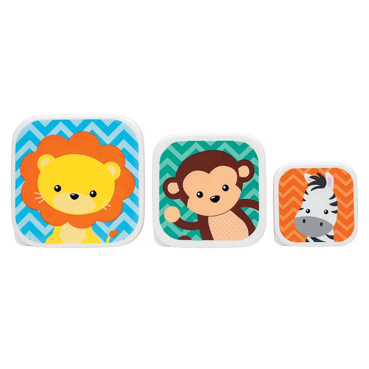 Kit Potes Buba Baby Animais com 3 unidades