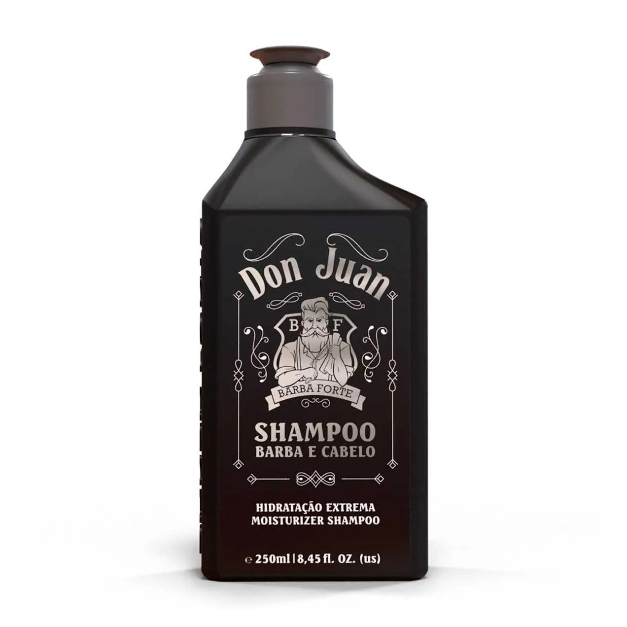 Shampoo Barba Forte Don Juan Hidratação Extrema Barba e Cabelo com 250ml