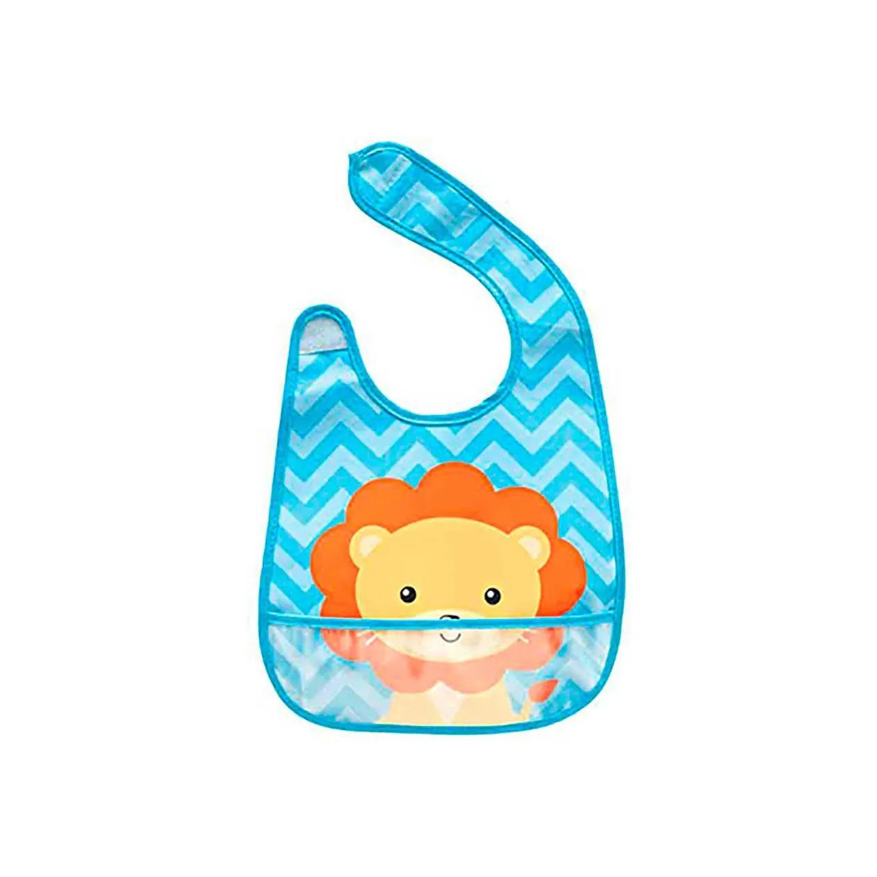 Babador Impermeável com Bolso Buba Animal Fun Leão 1 Unidade