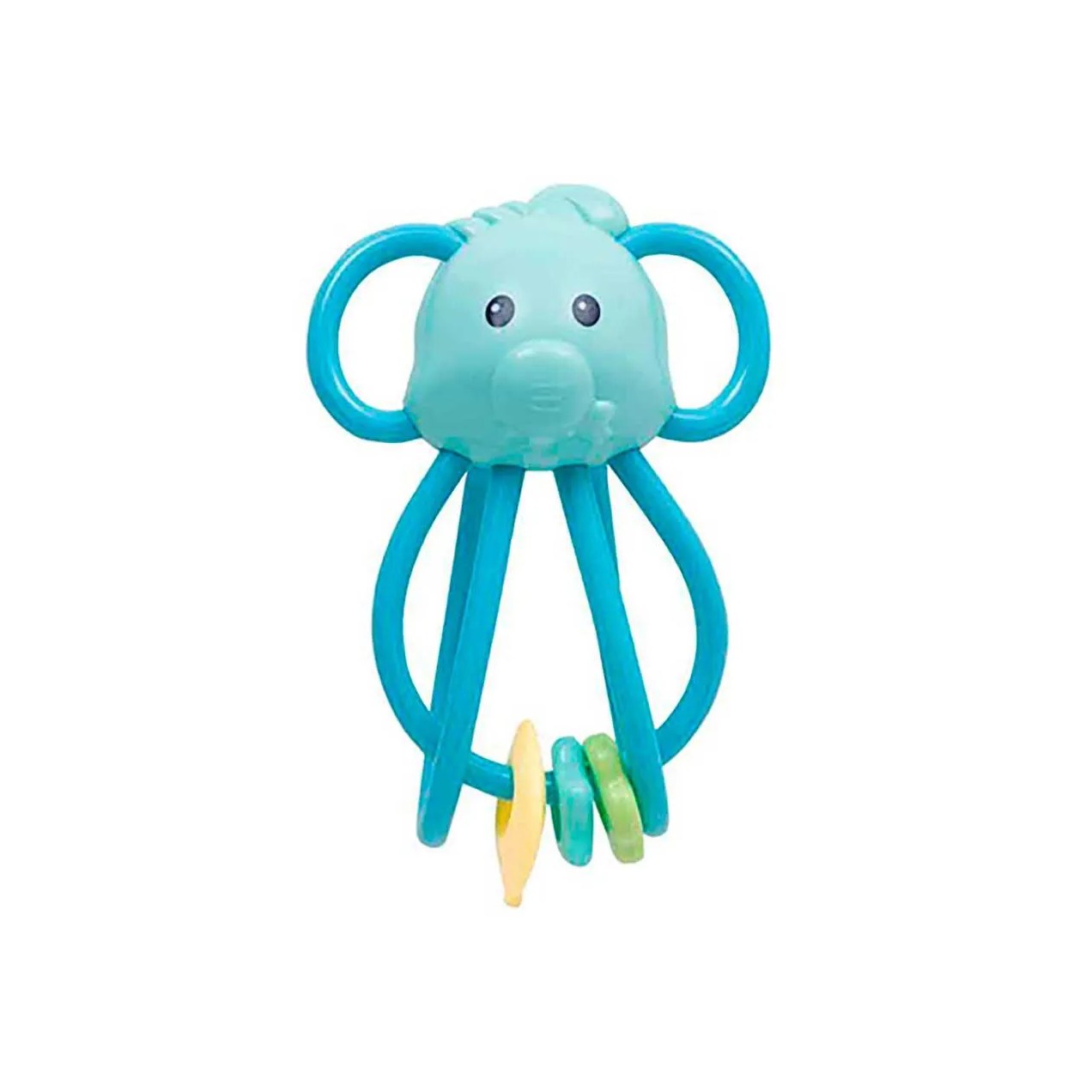 Chocalho Buba Baby Elefantinho Divertido Azul com 1 unidade