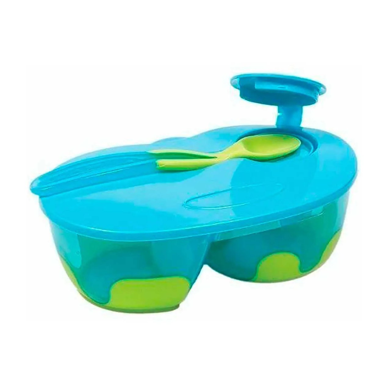 Kit Refeição com Divisória Buba Baby Azul com 1 unidade