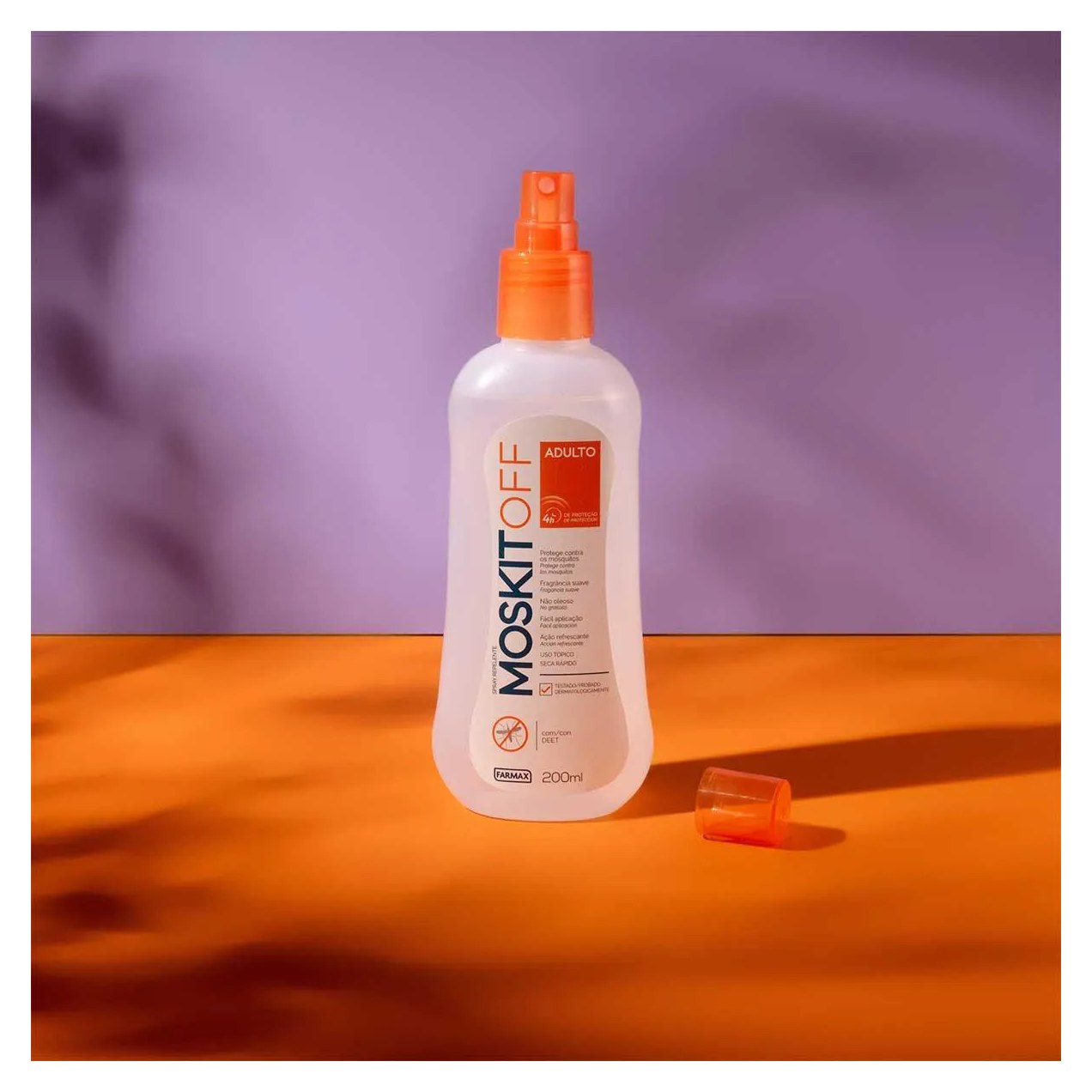 Repelente de Inseto Adulto Moskitoff com DEET Spray 200ml
