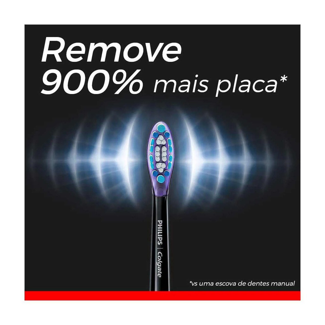 Escova de Dente Elétrica Philips Colgate SonicPro 70 + 3 Regis+ 1 Estojo