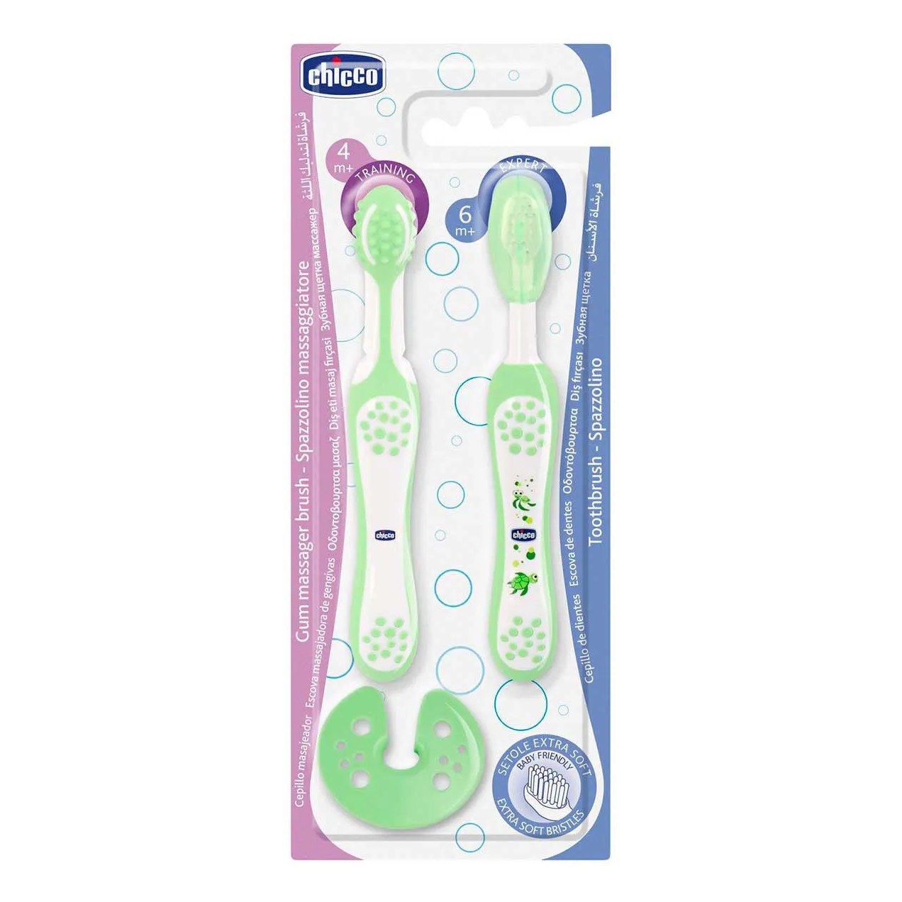 Conjunto de Aprendizagem Chicco Oral Care com 1 unidade