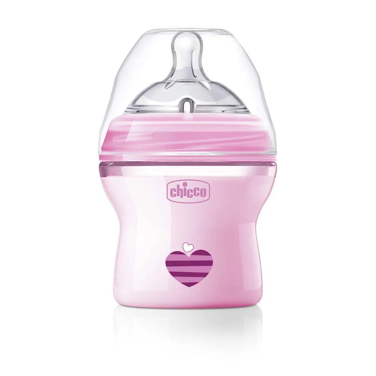 Mamadeira Chicco Natural Feeling Color 0m+ Rosa 150ml - 1 unidade