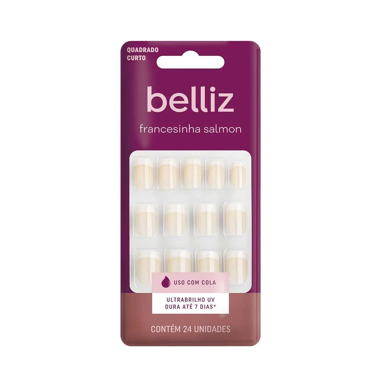 Unhas Postiças para Pés Belliz Naturais