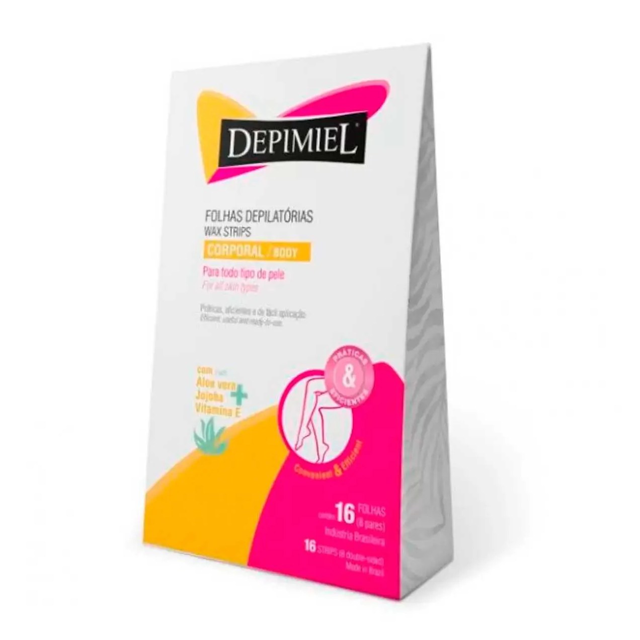 Folha Depilatória Corporal Depimiel 16 Unidades