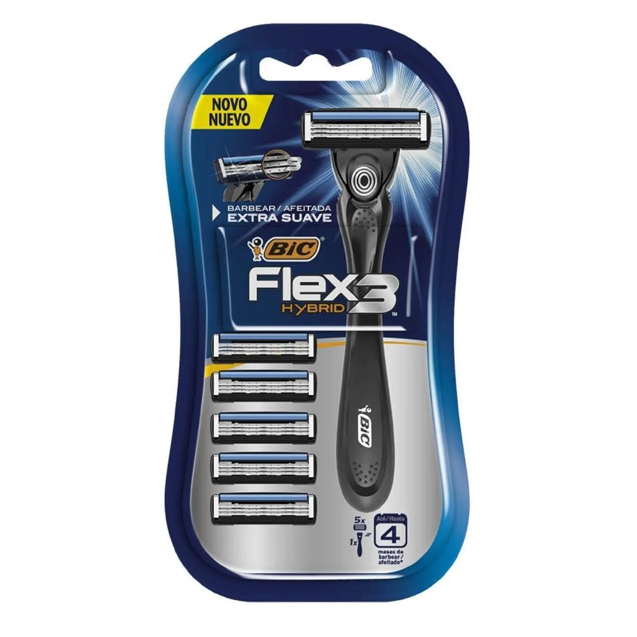 Aparelho de Barbear BIC Flex 3 Hybrid Premium + 5 cargas