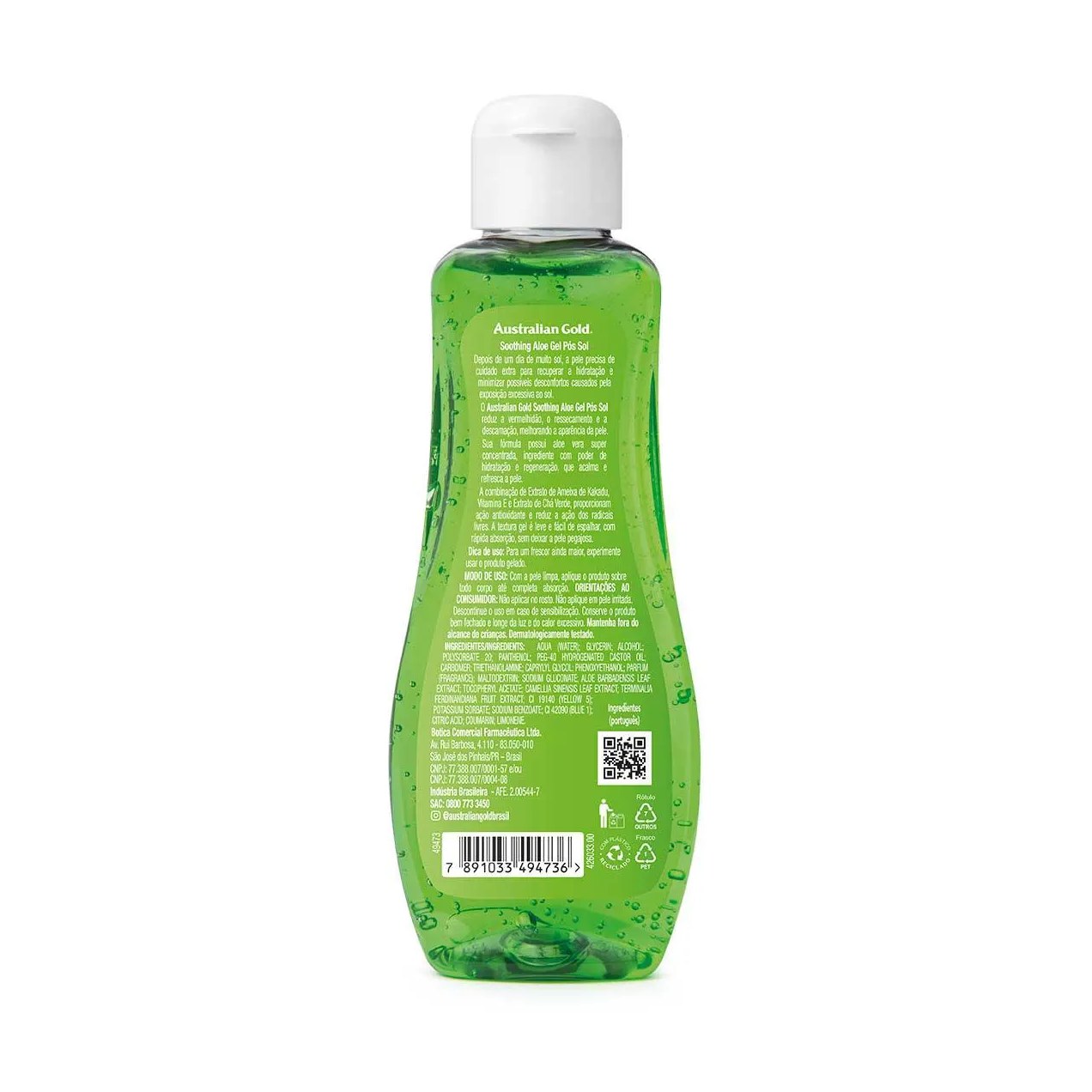 Gel Pós-Sol Australian Gold Soothing Aloe Gel Ultra Calmante 125g