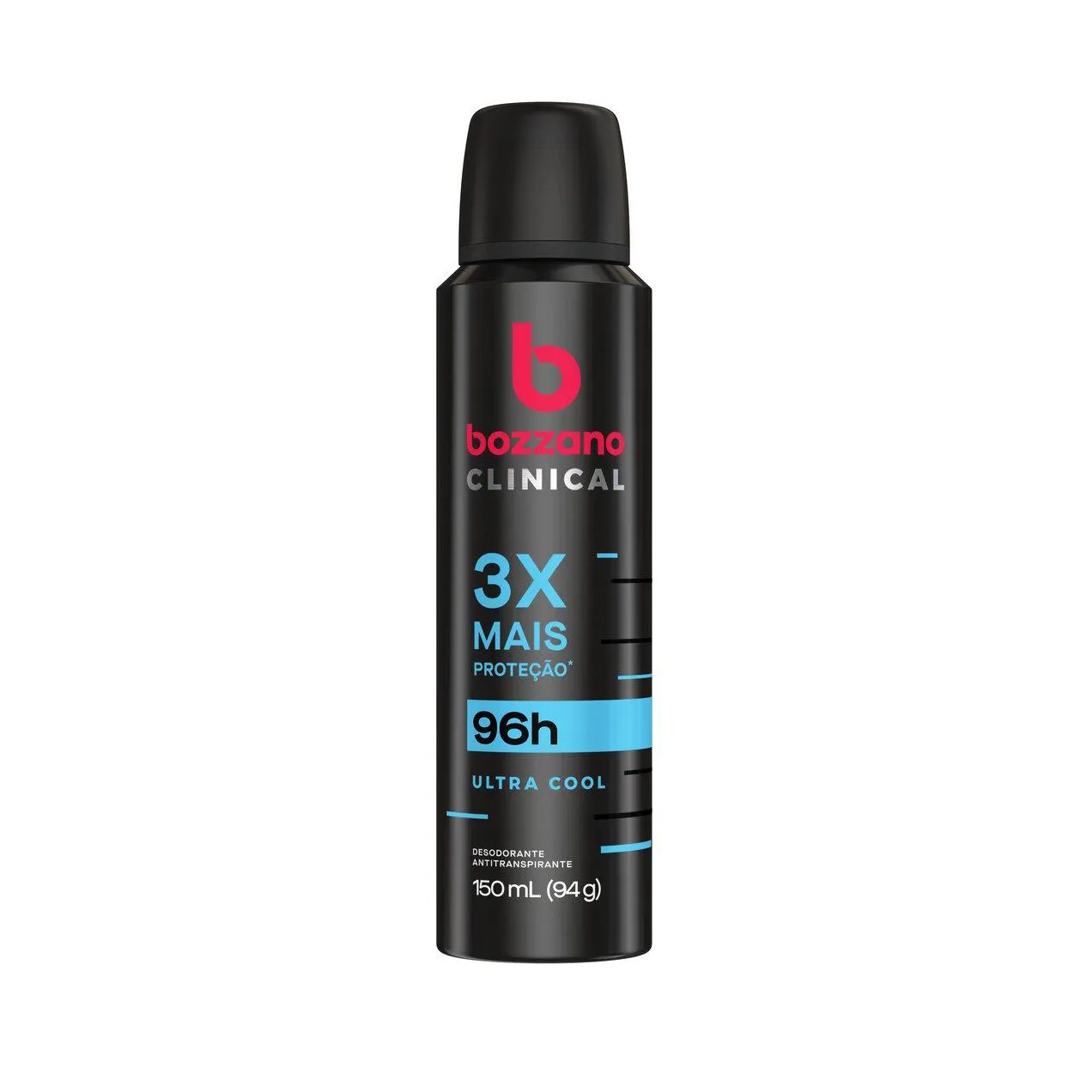 Desodorante Antitranspirante Aerosol Bozzano Clinical Ultra Cool Masculino 96h 150ml