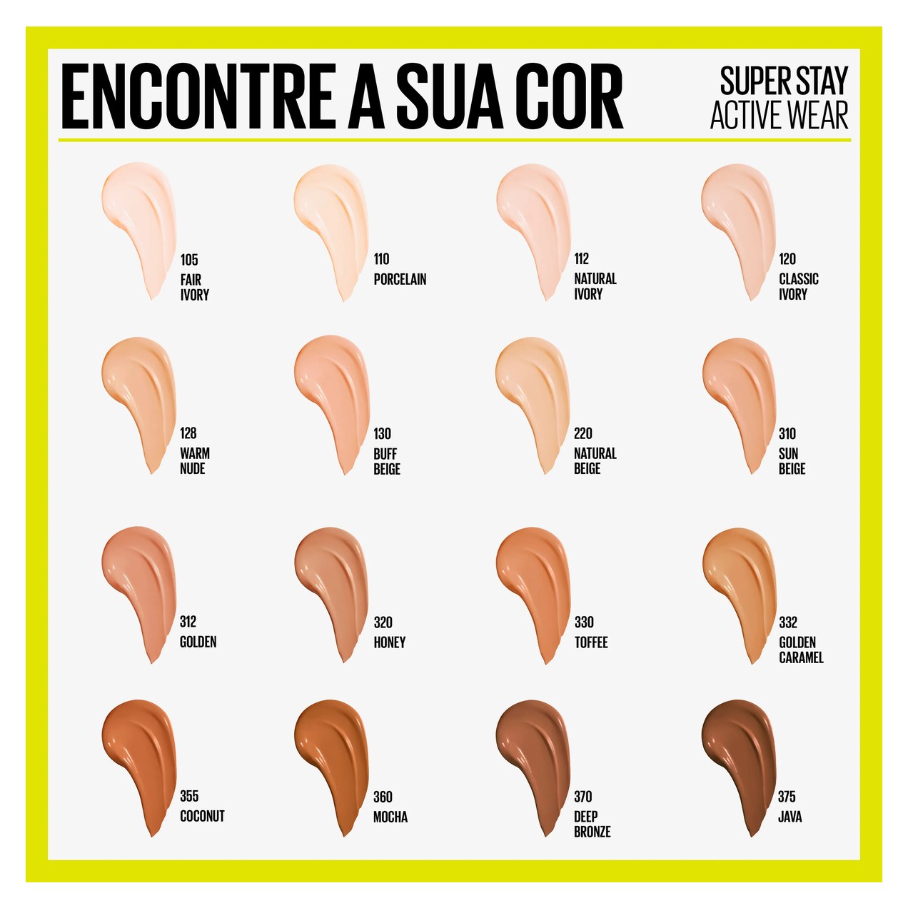 Base Líquida Maybelline NY SuperStay Active Wear Cor 310 Sun Beige 30ml