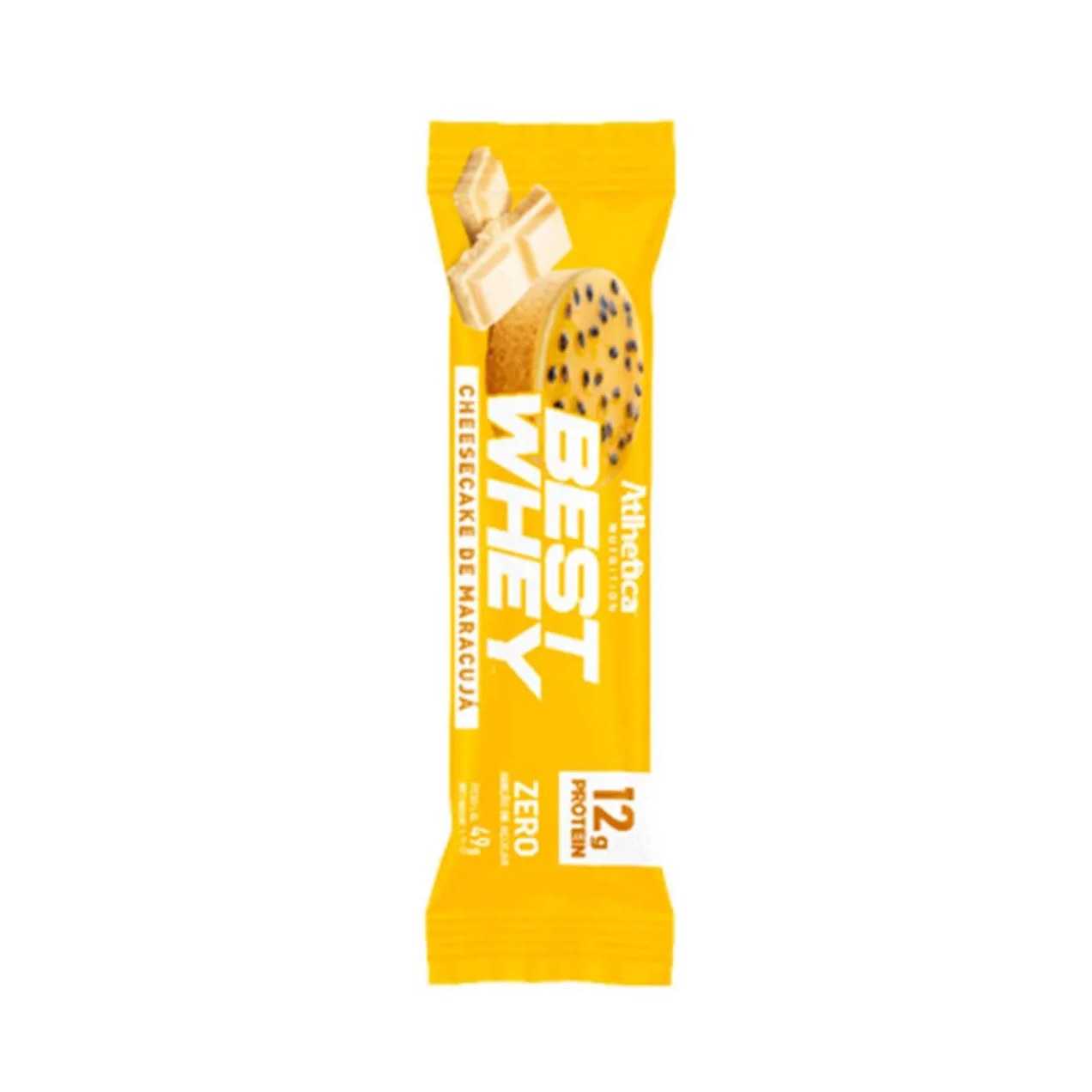 Barra de Proteína Best Whey Atlhetica Nutrition Cheesecake de Maracujá 49g