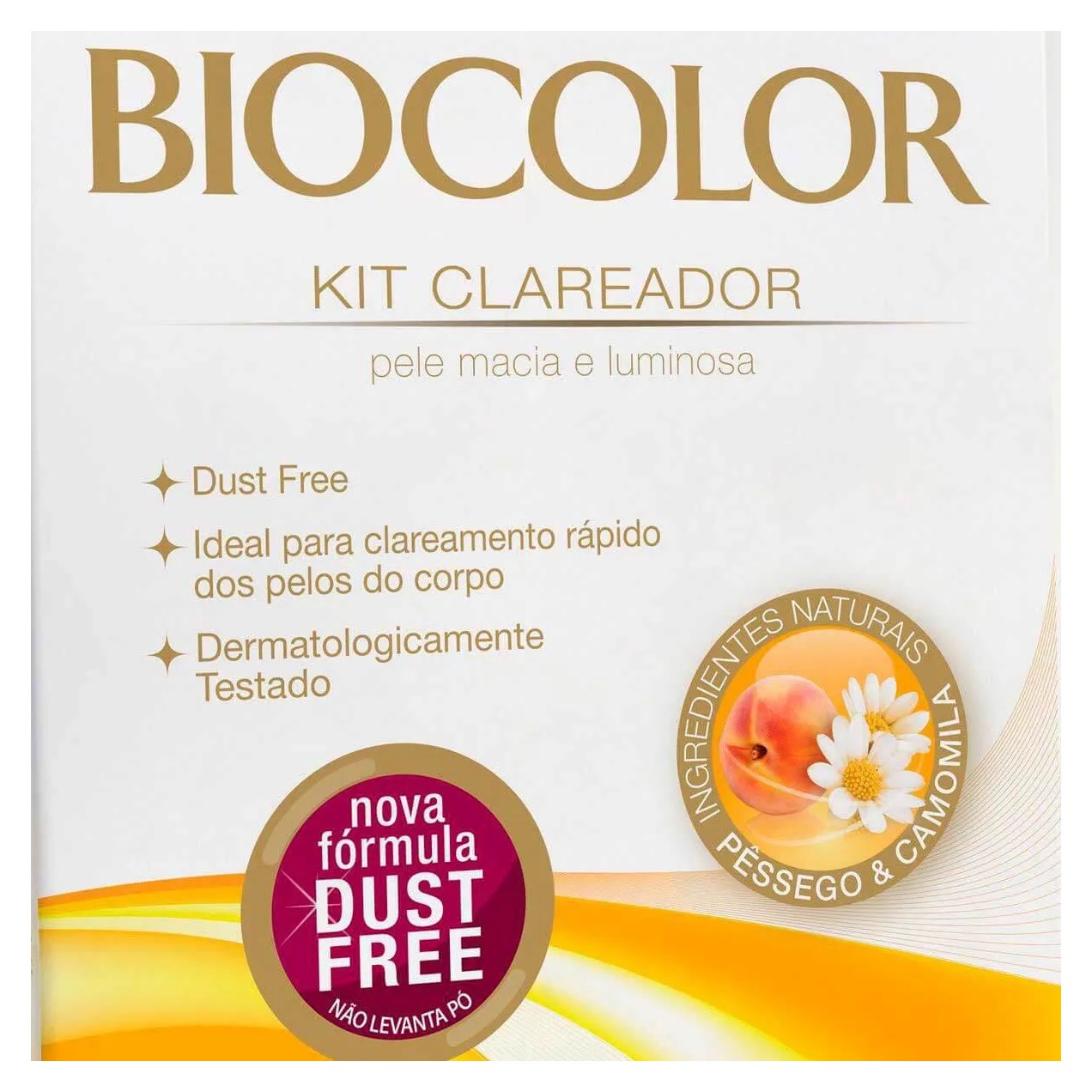 Kit Clareador Descolorante de Pelos Biocolor Água Oxigenada 12 Volumes + Sachê Pó Descolorante 1 Unidade