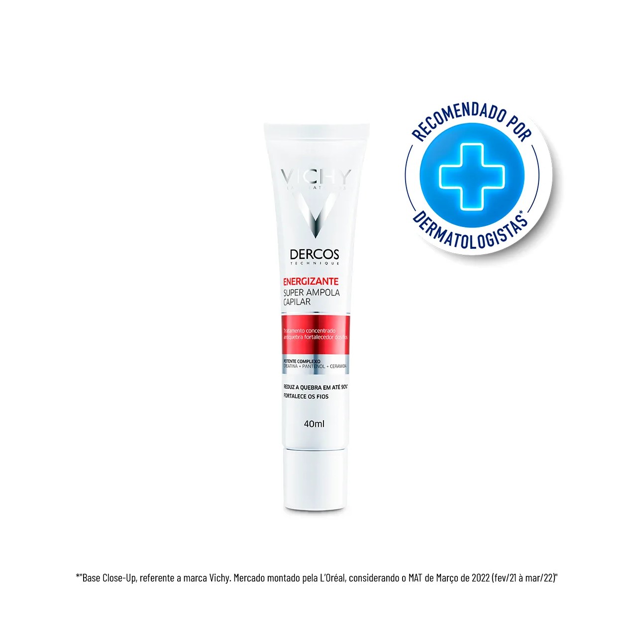 Ampola Capilar Vichy Dercos Energizante Tratamento Antiquebra Tratamento Concentrado Antiquebra Capilar 40ml