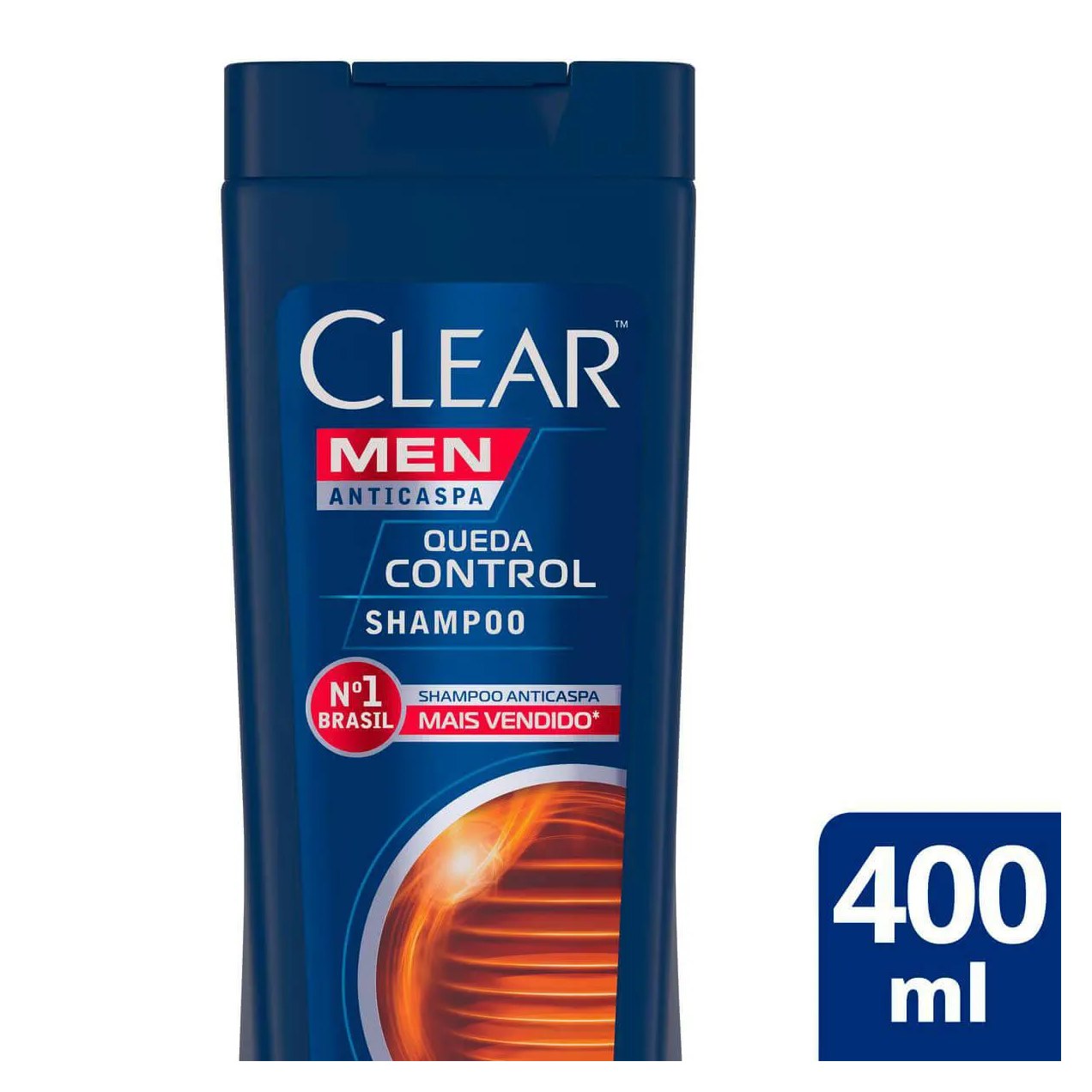 Shampoo Anticaspa Clear Men Queda Control 400ml