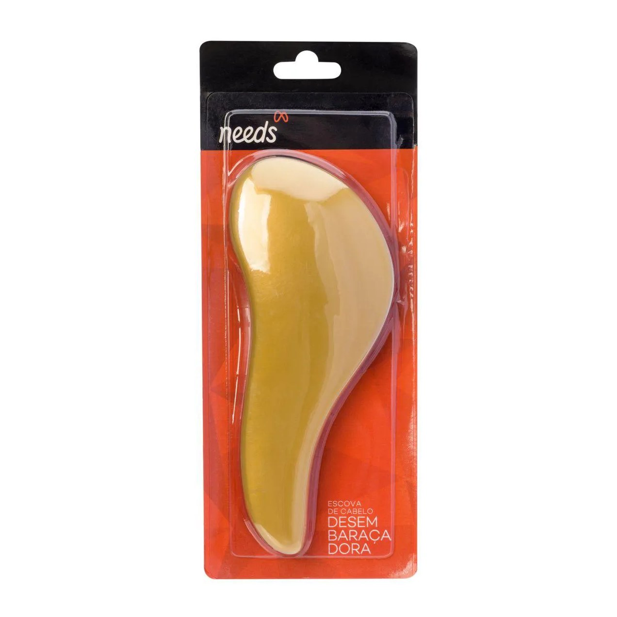 Escova de Cabelo Ricca Flex Wet & Dry Laranja