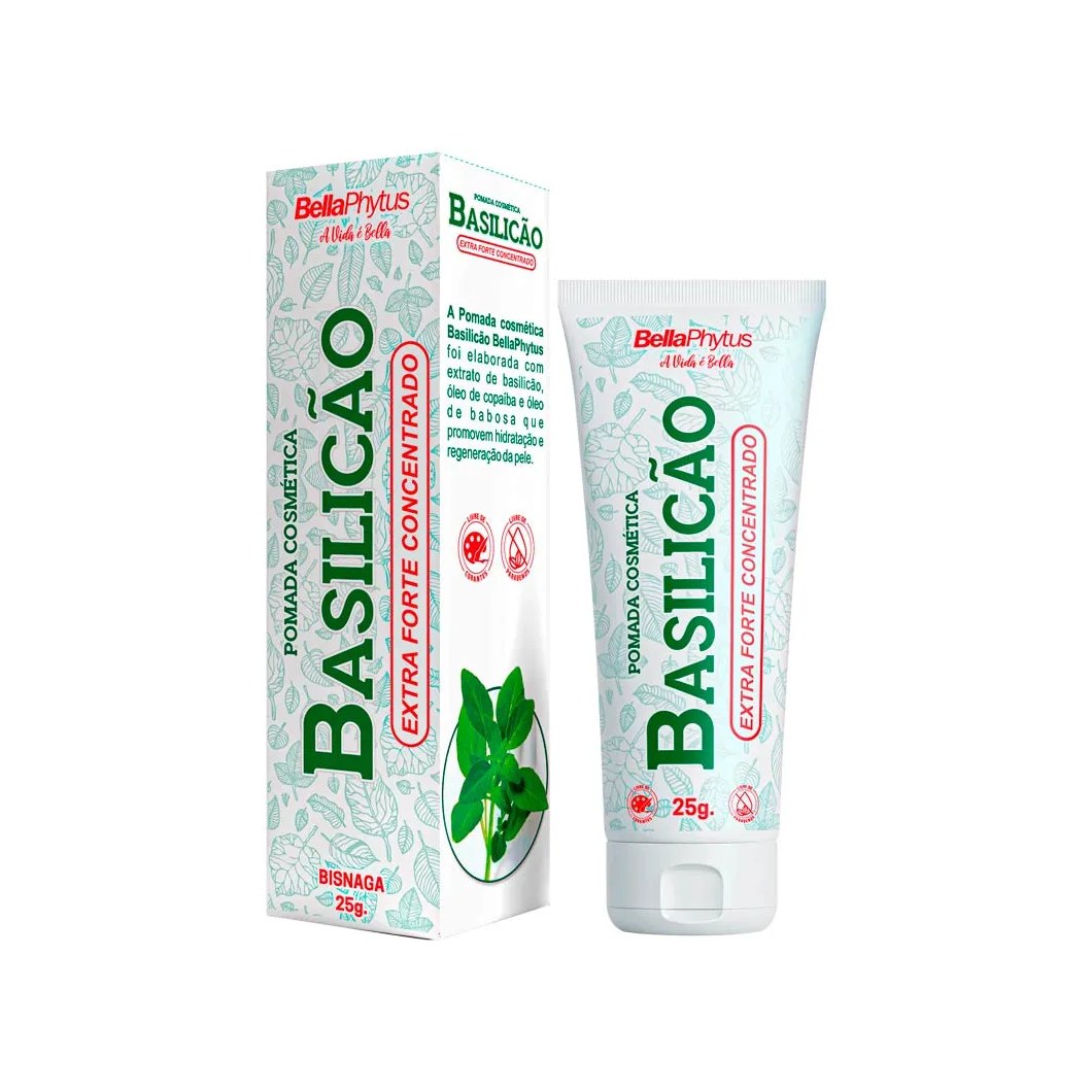 Pomada Cosmetica Basilicao 25gr Extra Forte Concentrado