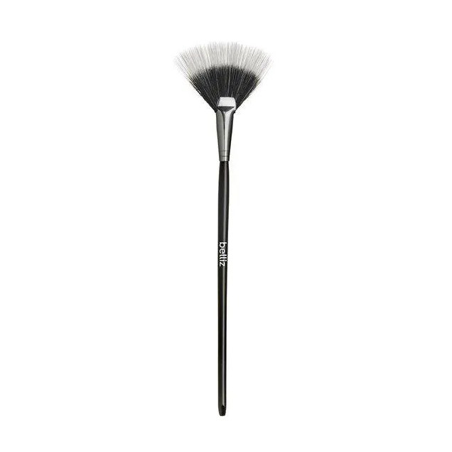 Pincel para Maquiagem Belliz Leque Duo Color Médio com 1 Unidade