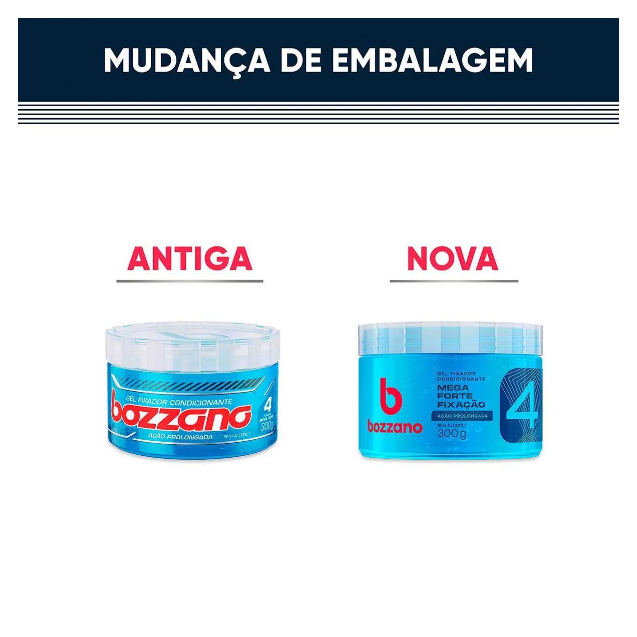 Gel Fixador Condicionante Bozzano Ação Prolongada 300g