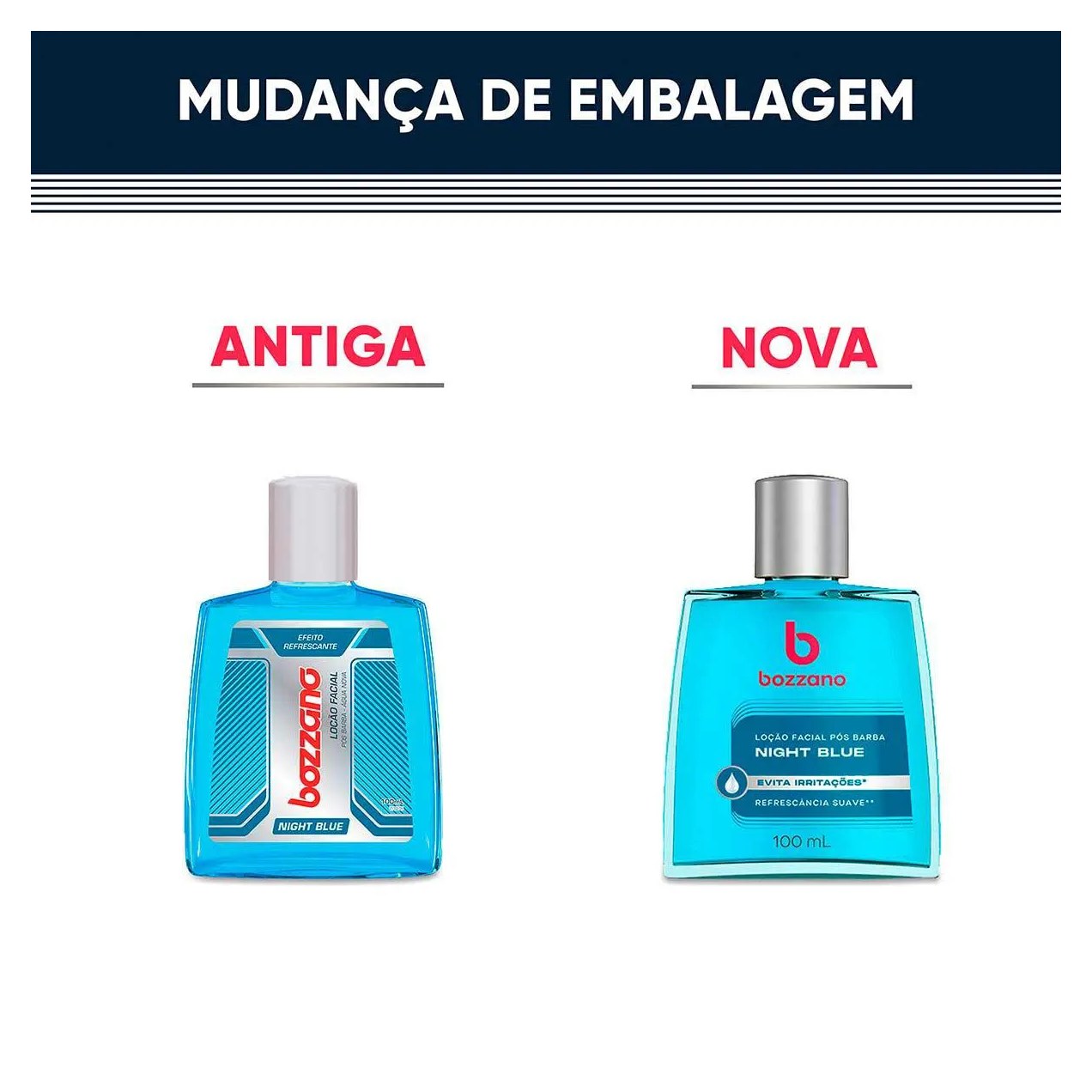 Loção Pós-Barba Bozzano Night Blue com 100ml