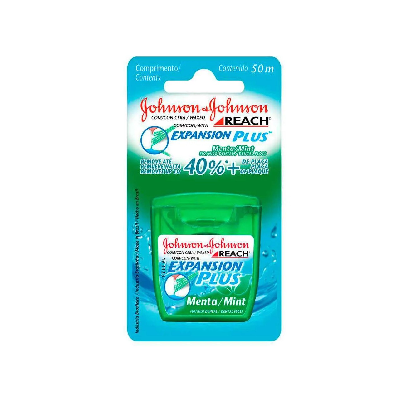 Fio Dental Johnson's Reach Essencial Sabor Menta 50 metros