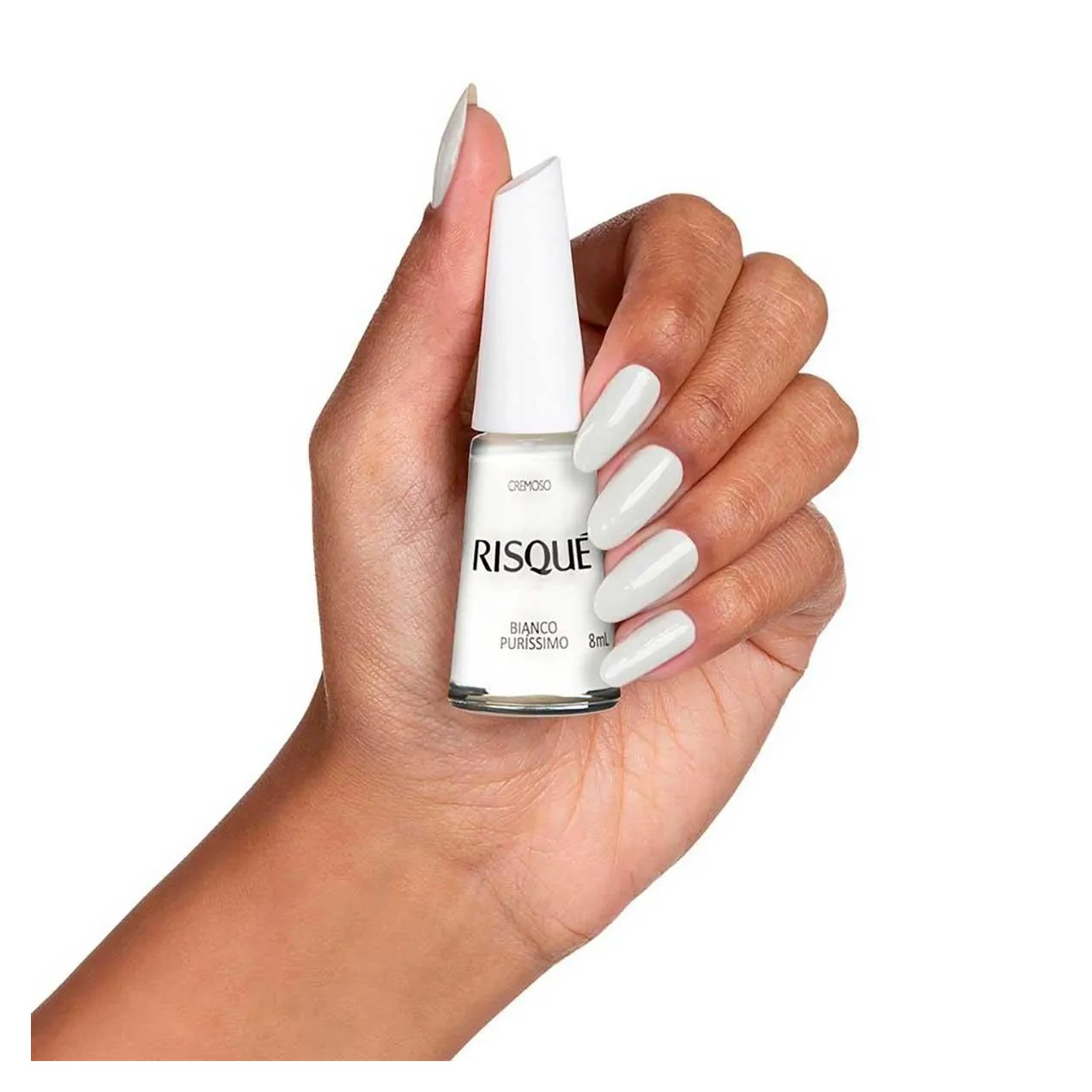 Esmalte Cremoso Risqué 8ml - Bianco Puríssimo