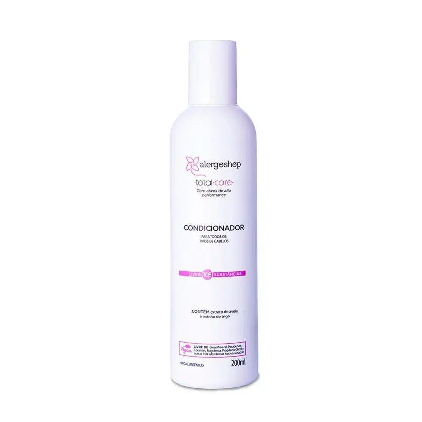 Condicionador Vegano Alergoshop Total Care Hipoalergênico Hidratante 200ml
