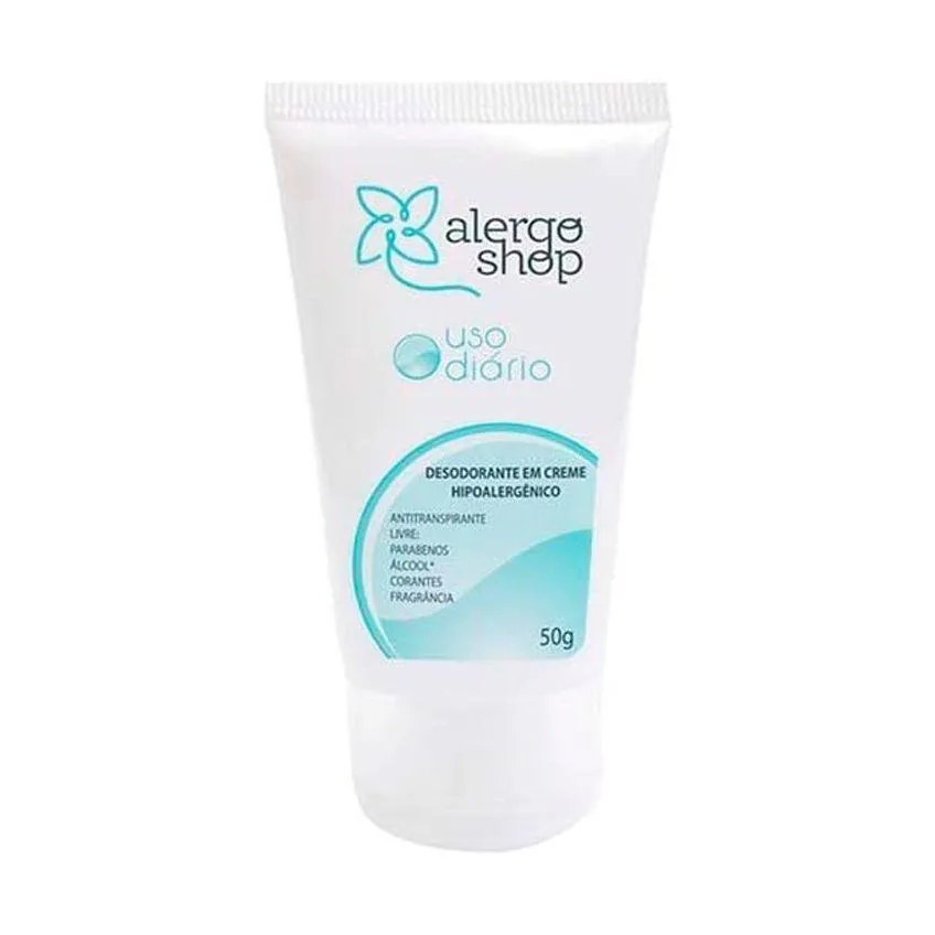 Desodorante Antitranspirante Creme Alergoshop Hipoalergênico 50g