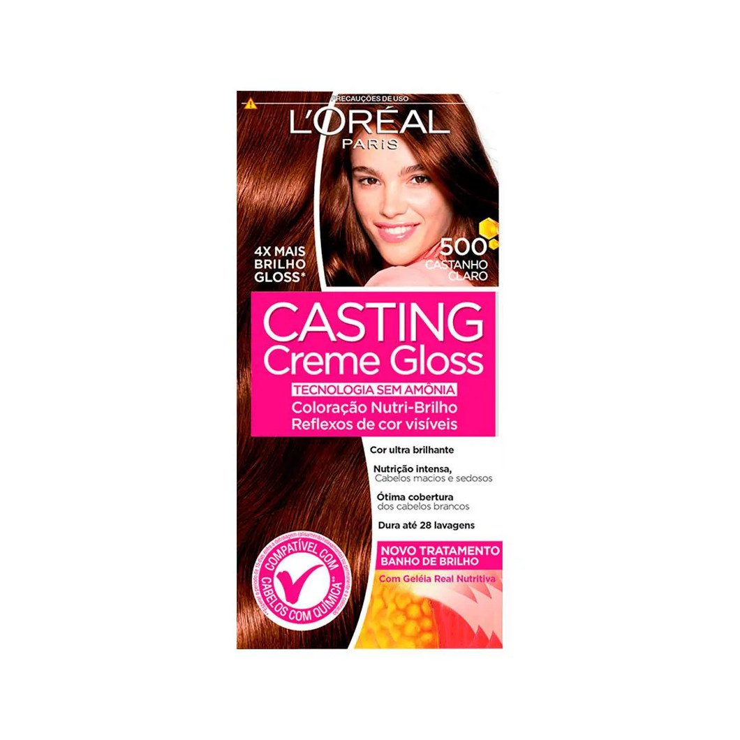 Tintura Semi-permanente Casting Creme Gloss 500 Castanho Claro