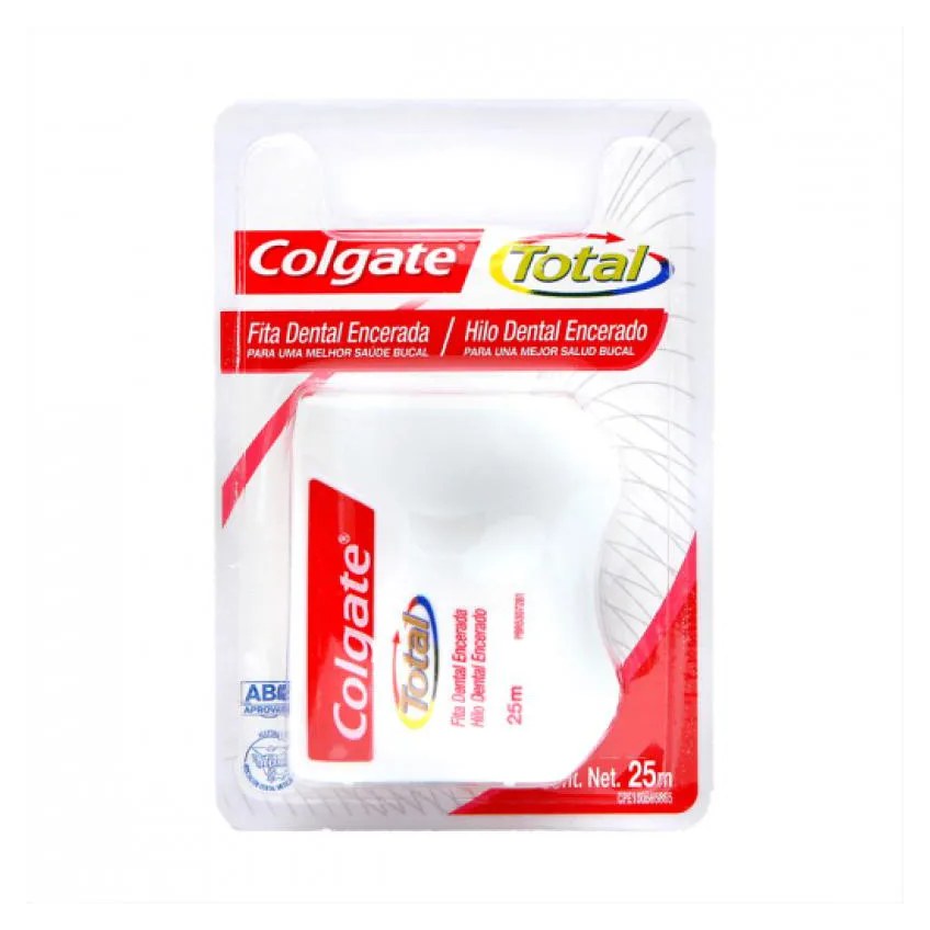 Fita Dental Colgate Total 12 Encerada 25 Metros