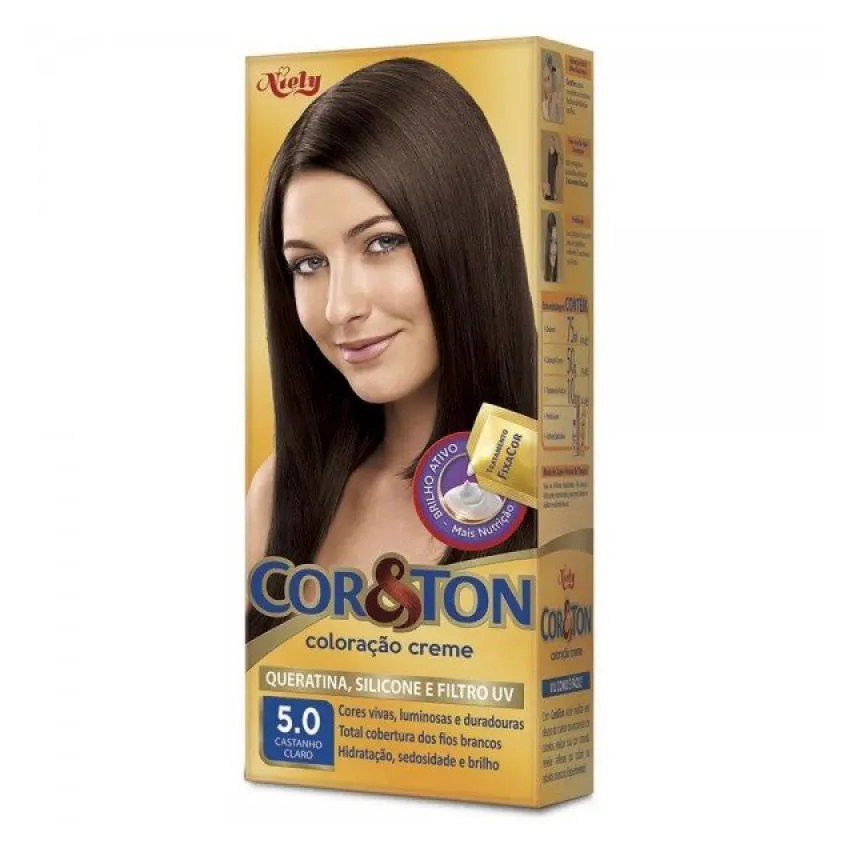 Tint Cor E Ton 5,0 Cast Claro