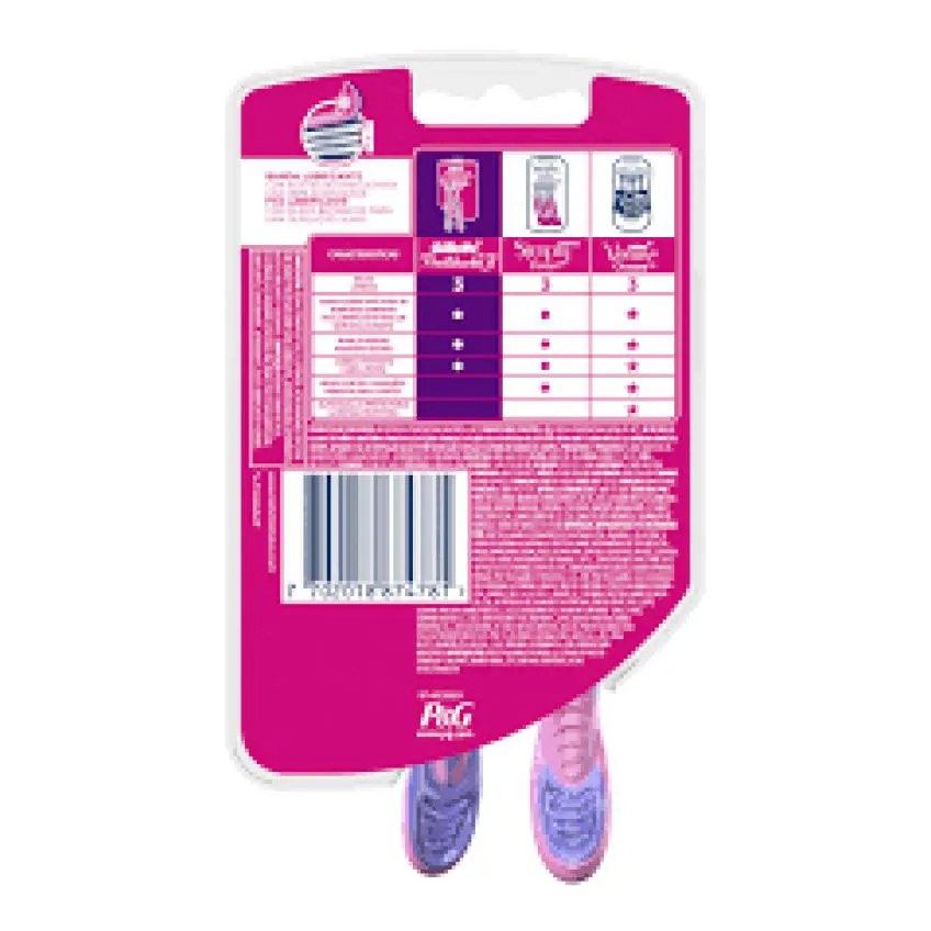 Aparelho de Depilação Gillette Prestobarba 3 Feminino - 2 unidades