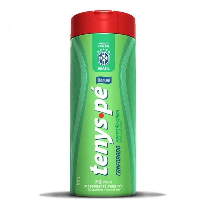 Talco para Pés Baruel Tenys Pé Canforado Antisséptico Proteção Diária Adulto 100g